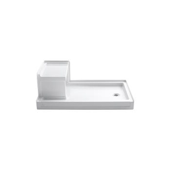 Kohler 1978-0 Tresham 60 X 36 Receptor With Integral Seat And Right-Hand Drain 1