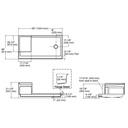 Kohler 1978-0 Tresham 60 X 36 Receptor With Integral Seat And Right-Hand Drain 2