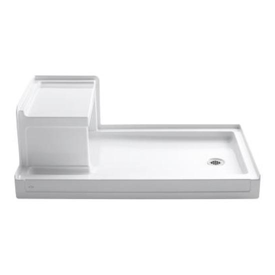 Kohler 1978-0 Tresham 60 X 36 Receptor With Integral Seat And Right-Hand Drain 3