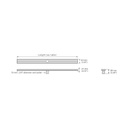 ACO 93864 Plain Edge Shower Channel Stainless Steel Body 31.50 Centre Outlet 2
