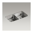 Kohler K3350 Undertone 31 x 18 Undermount Double Equal Kitchen Sink 1