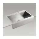 Kohler K3942 Vault 35 x 24 Top Mount Single Kitchen Sink Tall Apron 1