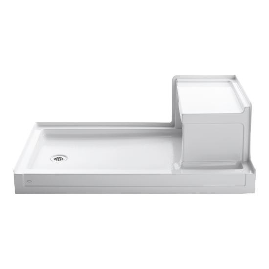 Kohler 1979-0 Tresham 60 X 36 Receptor With Integral Seat And Left-Hand Drain 3