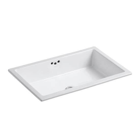 Kohler 2297-G-0 Kathryn 23-7/8 X 15-5/8 X 6-1/4 Under-Mount Bathroom Sink With Glazed Underside 3