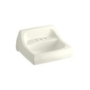Kohler 2005-96 Kingston 21-1/4 X 18-1/8 Wall-Mount/Concealed Arm Carrier Bathroom Sink With 4 Centerset Faucet Holes 1