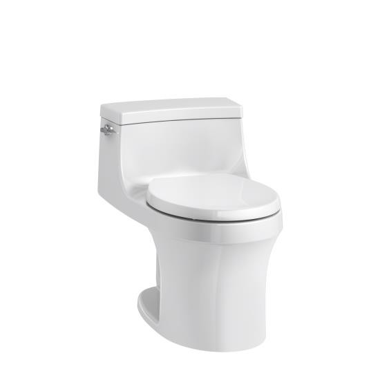 Kohler 4007-0 San Souci One-Piece Round-Front 1.28 Gpf Toilet With Aquapiston Flushing Technology 3