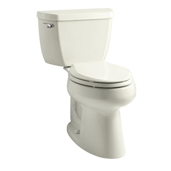Kohler 3658-96 Highline Classic Comfort Height Two-Piece Elongated 1.28 Gpf Toilet With Class Five Flush Technology And Left-Hand Trip Lever 1