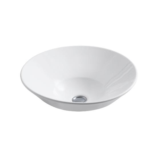 Kohler 2200-G-0 Conical Bell Vessel Or Wall-Mount Bathroom Sink With Glazed Underside 1