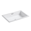 Kohler 2297-G-0 Kathryn 23-7/8 X 15-5/8 X 6-1/4 Under-Mount Bathroom Sink With Glazed Underside 3