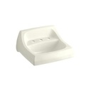 Kohler 2006-96 Kingston 21-1/4 X 18-1/8 Wall-Mount/Concealed Arm Carrier Bathroom Sink With Widespread Faucet Holes 1