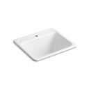 Kohler 19017-1-0 Glen Falls Top-/Under-Mount Utility Sink With Single Faucet Hole 1