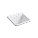 Kohler 19022-3-0 Park Falls Top-/Under-Mount Utility Sink With 3 Faucet Holes 1
