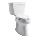 Kohler 3658-0 Highline Classic Comfort Height Two-Piece Elongated 1.28 Gpf Toilet With Class Five Flush Technology And Left-Hand Trip Lever 1