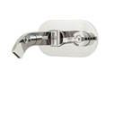 Aquabrass 39529 Cut Wallmount Lavatory Faucet With Aquacristal Handle Polished Chrome 1