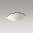 Kohler 2205-96 Caxton Oval 17 X 14 Under-Mount Bathroom Sink With Center Drain And Clamp Assembly 1