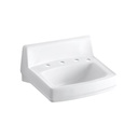 Kohler 2030-R-0 Greenwich 20-3/4 X 18-1/4 Wall-Mount/Concealed Arm Carrier Bathroom Sink With Widespread Faucet Holes And Right-Hand Soap Dispenser Hole 1