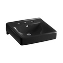 Kohler 2053-7 Soho 20 X 18 Wall-Mount/Concealed Arm Carrier Bathroom Sink With 8 Widespread Faucet Holes 1