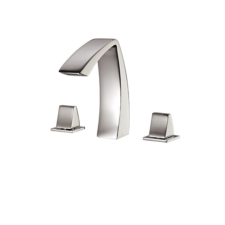 Aquabrass 61616 Etna Widespread Lavatory Faucet Brushed Nickel 1