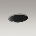 Kohler 2210-7 Caxton Oval 17 X 14 Under-Mount Bathroom Sink With Overflow And Clamp Assembly 1