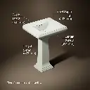 Kohler 2238-4-NY Memoirs Pedestal Lavatory With 4 Centers And Classic Design 2