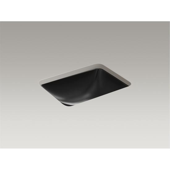 Kohler 20000-7 Caxton Rectangle Under-Mount Bathroom Sink With Overflow And Clamp Assembly 1