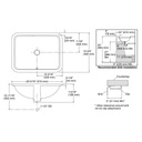 Kohler 20000-96 Caxton Rectangle Under-Mount Bathroom Sink With Overflow And Clamp Assembly 2