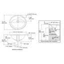 Kohler 2196-1-0 Pennington Self-Rimming Lavatory With Single-Hole Faucet Drilling 2
