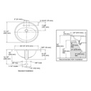 Kohler 2196-4-96 Pennington Self-Rimming Lavatory With 4 Centers 2