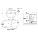 Kohler 2196-8-96 Pennington Self-Rimming Lavatory With 8 Centers 2
