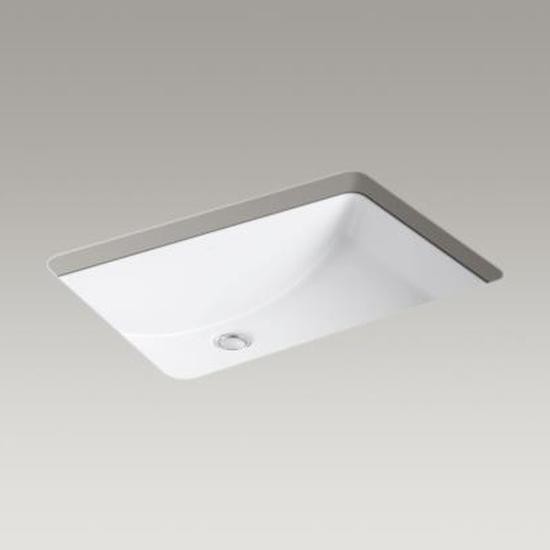 Kohler 2215-0 Ladena 23-1/4 X 16-1/4 X 8-1/8 Under-Mount Bathroom Sink 1