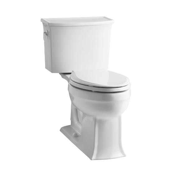 Kohler 3551-0 Archer Comfort Height Two-Piece Elongated 1.28 Gpf Toilet With Aquapiston Flush Technology 2