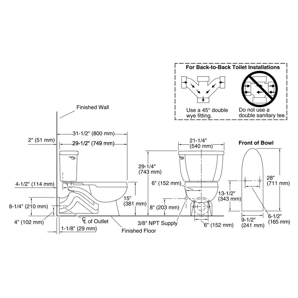 Kohler 3554-T-0 Barrington 1.6 Gpf Pressure Lite Toilet With Left-Hand Trip Lever And Toilet Tank Locks 2
