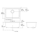 Kohler 5708-NY Iron/Tones 27 X 18-3/4 X 9-5/8 Top-/Under-Mount Single-Bowl Kitchen Sink 2