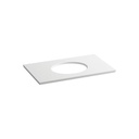 Kohler 5423-S33 Solid/Expressions 37 Vanity Top With Single Verticyl Oval Cutout 1