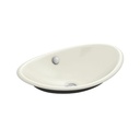 Kohler 5403-P5-96 Iron Plains Wading Pool Oval Bathroom Sink With Iron Black Painted Underside 1