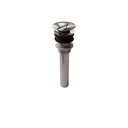 Aquabrass 627 Drains & P Traps 1 1/4 Round Press Pop Up Drain Brushed Nickel 1