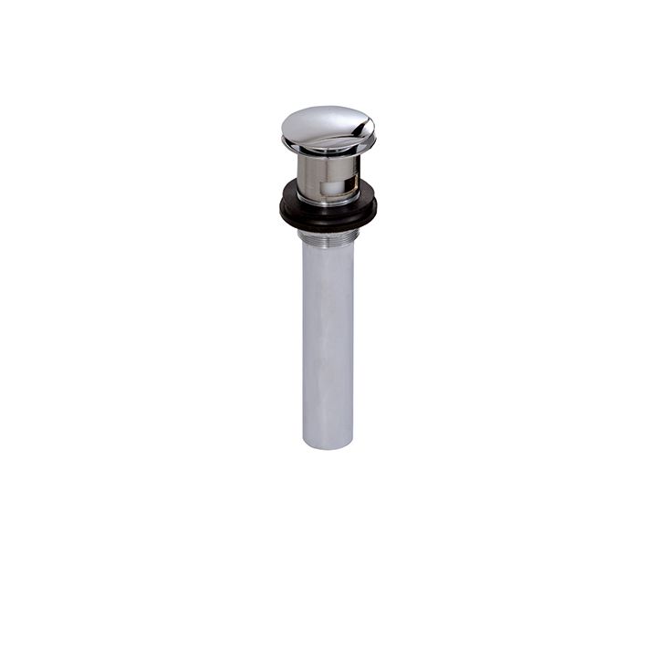 Aquabrass 699 Drains & P Traps Round Press Pop Up Drain Polished Chrome 1