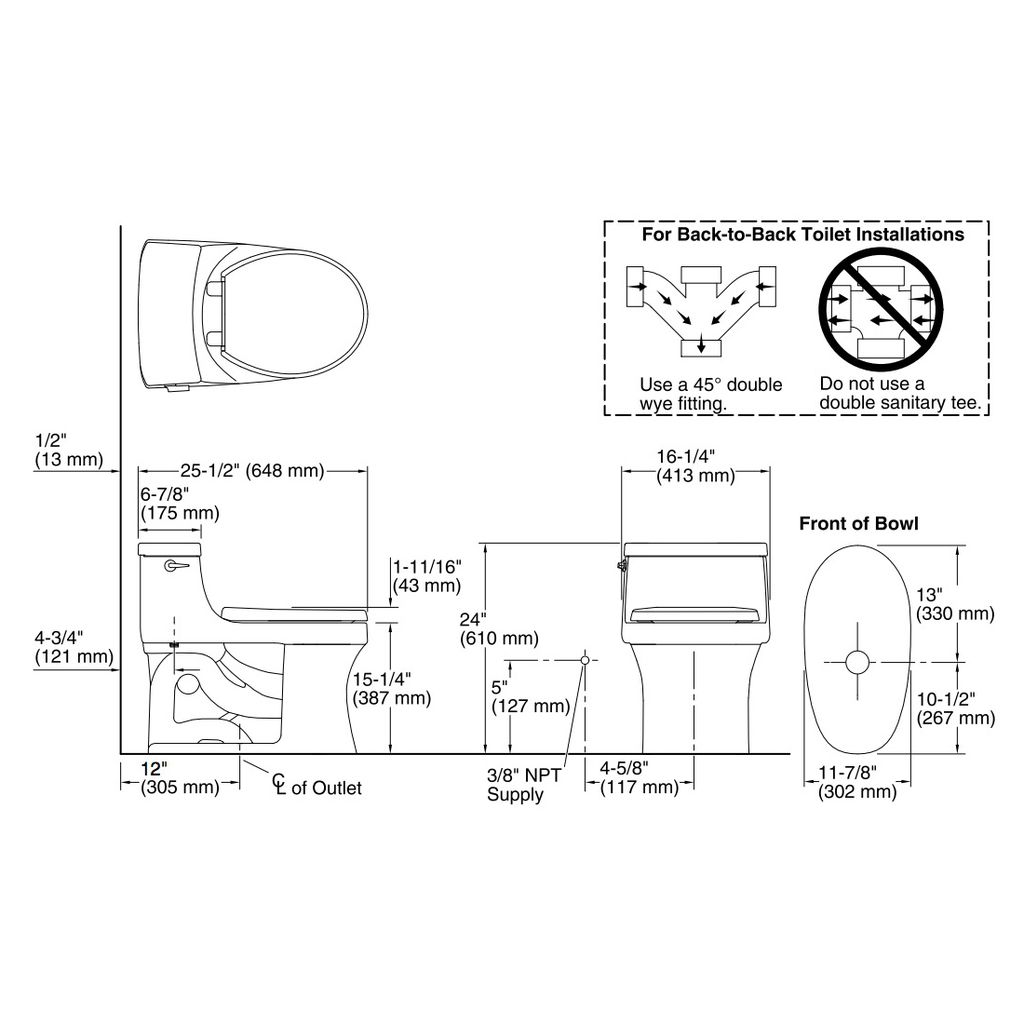 Kohler 4007-NY San Souci One-Piece Round-Front 1.28 Gpf Toilet With Aquapiston Flushing Technology 2