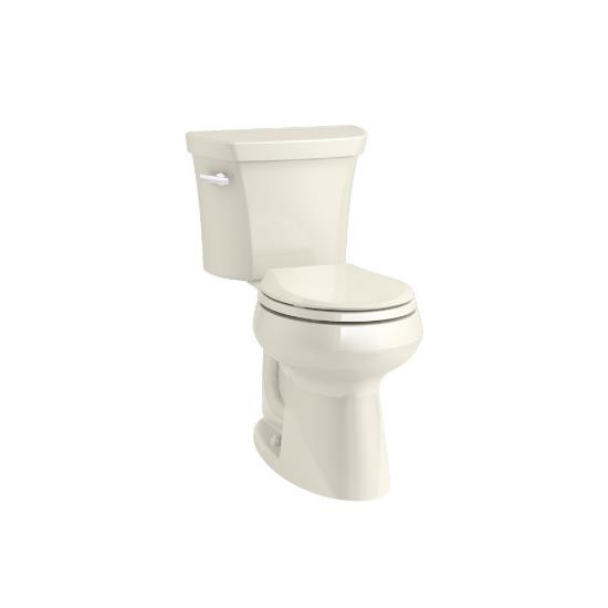 Kohler 5481-96 Highline Comfort Height Two-Piece Round-Front 1.28 Gpf Toilet With Class Five Flush Technology And Left-Hand Trip Lever 1