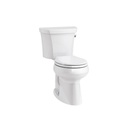 Kohler 5481-RA-0 Highline Comfort Height Two-Piece Round-Front 1.28 Gpf Toilet With Class Five Flush Technology And Right-Hand Trip Lever 1