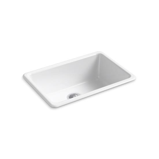 Kohler 5708-0 Iron/Tones 27 X 18-3/4 X 9-5/8 Top-/Under-Mount Single-Bowl Kitchen Sink 1