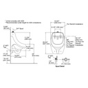 Kohler 5452-ET-96 Dexter Washdown Wall-Mount 0.125 Gpf Urinal With Top Spud 2