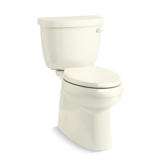Kohler 5310-RA-96 Cimarron Comfort Height Two-Piece Elongated 1.28 Gpf Toilet With Skirted Trapway And Right-Hand Trip Lever 1