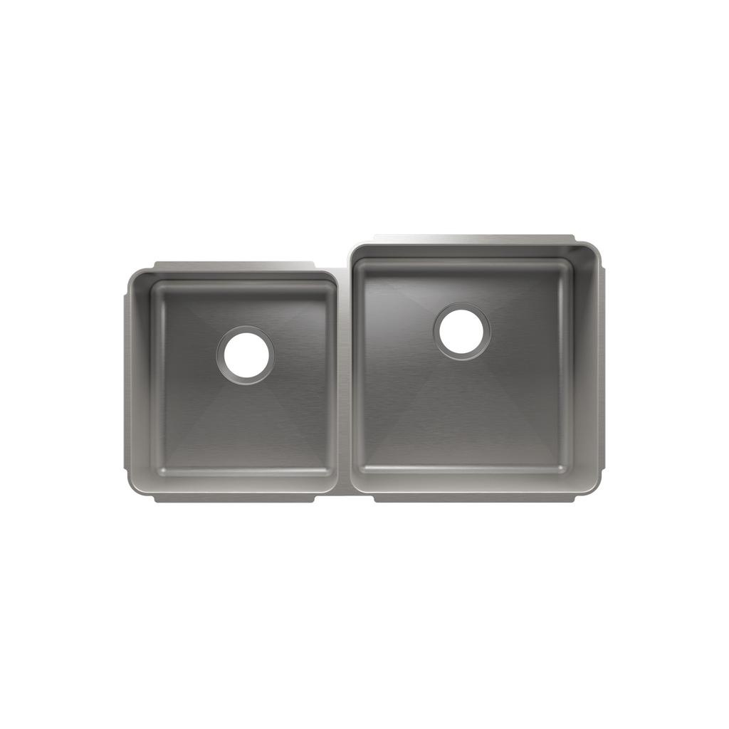 Julien 003237 Classic Sink Undermount Double L15X16X8 R18X18X10 1