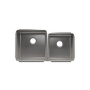 Julien 003236 Classic Sink Undermount Double L18X18X10 R15X16X8 1