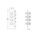 Aquabrass S3395 Round Trim Set For 1/2 12003 And 3003 3/4 Thermostatic Valves Polished Chrome 2