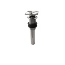 Aquabrass 638 Drains & P Traps 1 1/4 Long Square Press Pop Up Drain Polished Chrome 1