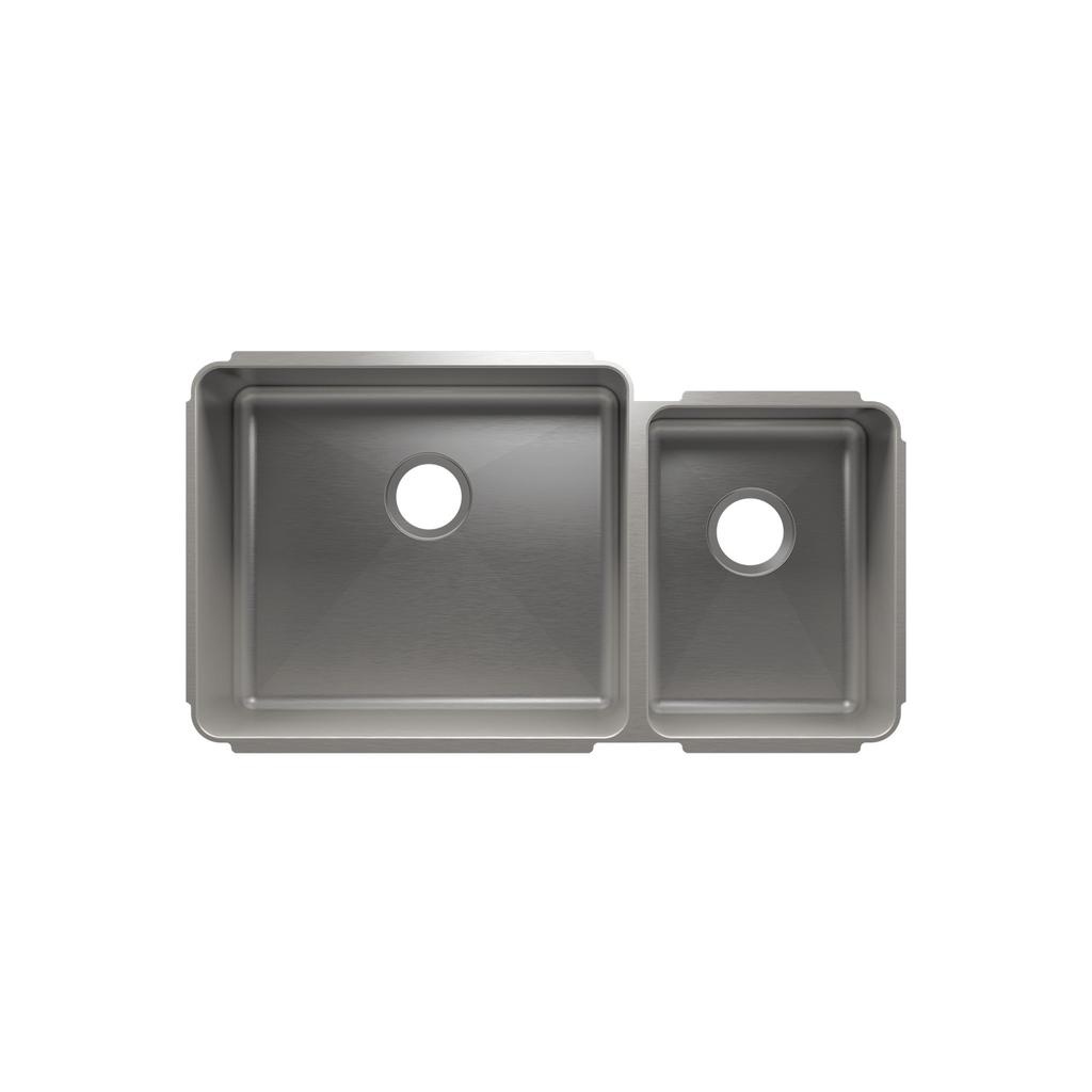 Julien 003239 Classic Sink Undermount Double L21X18X10 R12X16X8 1