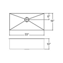 Julien 003927 J7 Sink Undermount Single 33X16X10 2