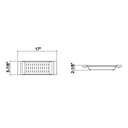 Julien 205217 Colander For 16In Sink Walnut Handles 6X17X2-1/4 2